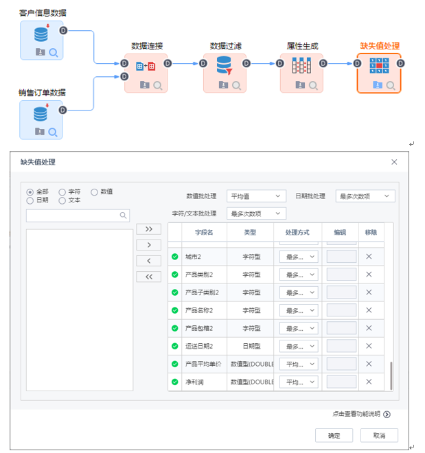 Tempo大數據分析平臺-缺失值處理